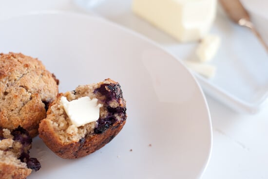 blueberry muffin with butter blueberry muffin with butter