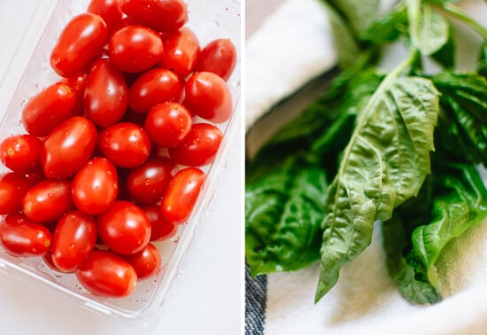 tomatoes and basil