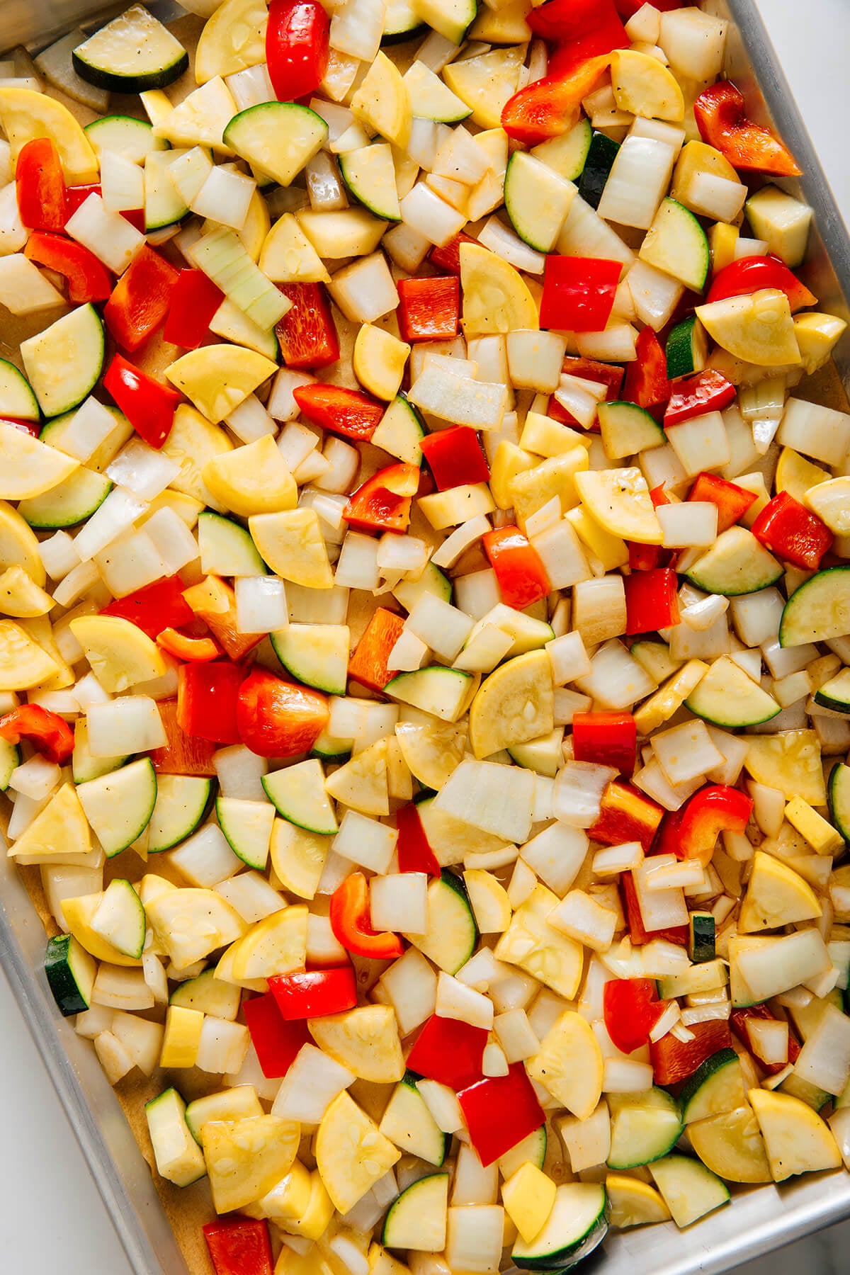 vegetables before roasting