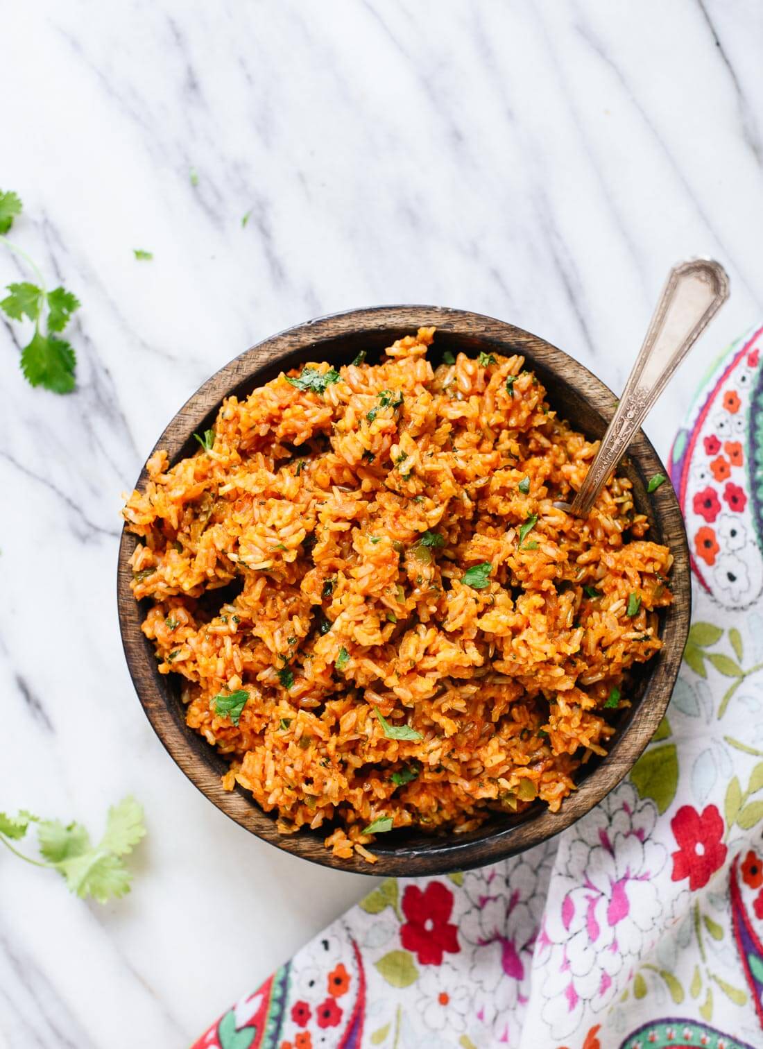 Delicious, healthy Mexican brown rice recipe! cookieandkate.com