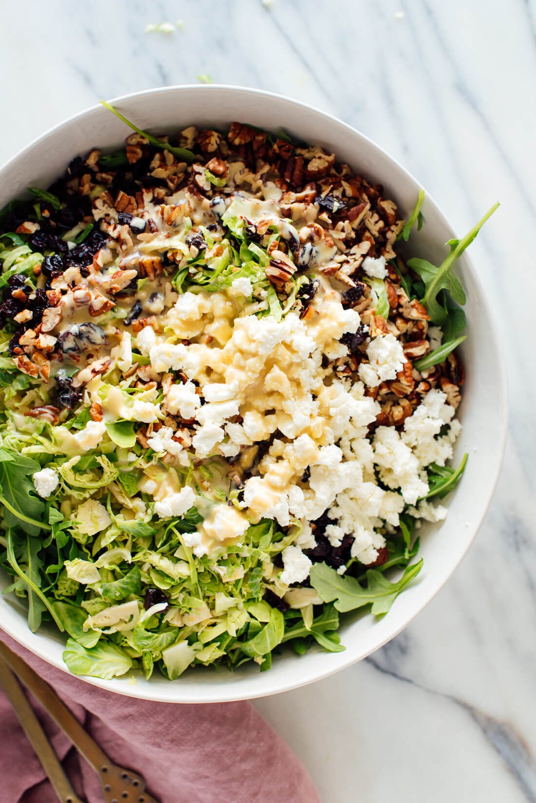 brussels sprout arugula salad recipe