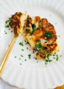 cauliflower steak with gremolata