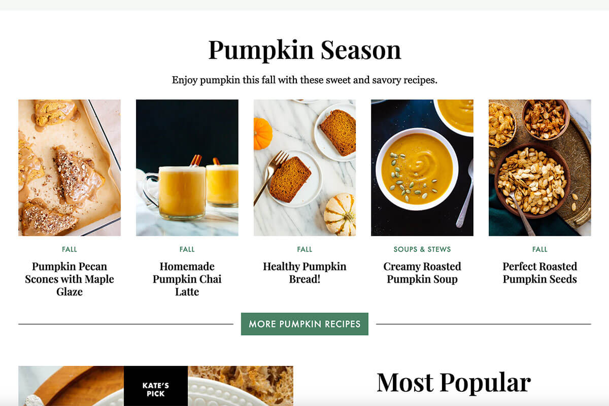 home page