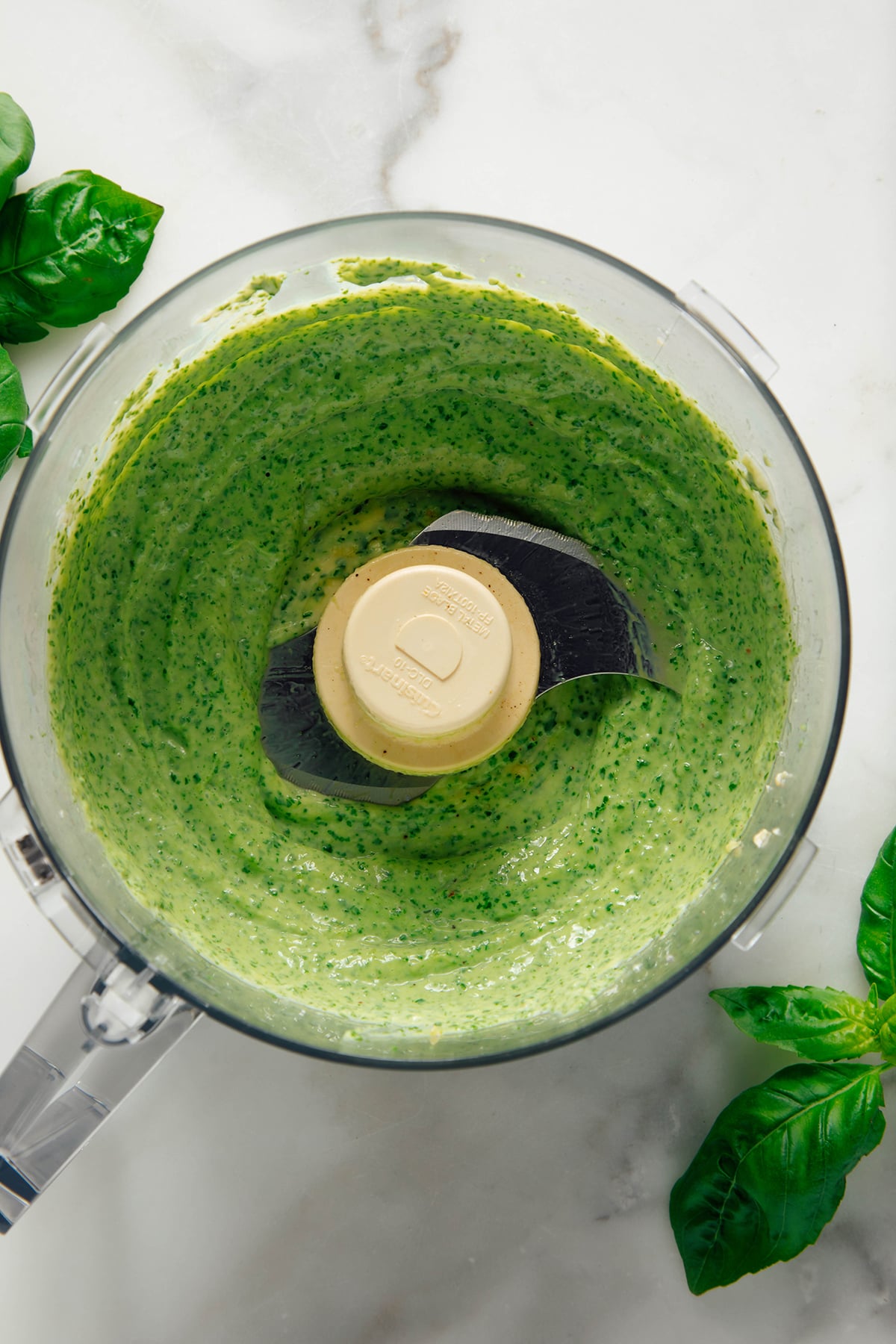 blended basil sauce
