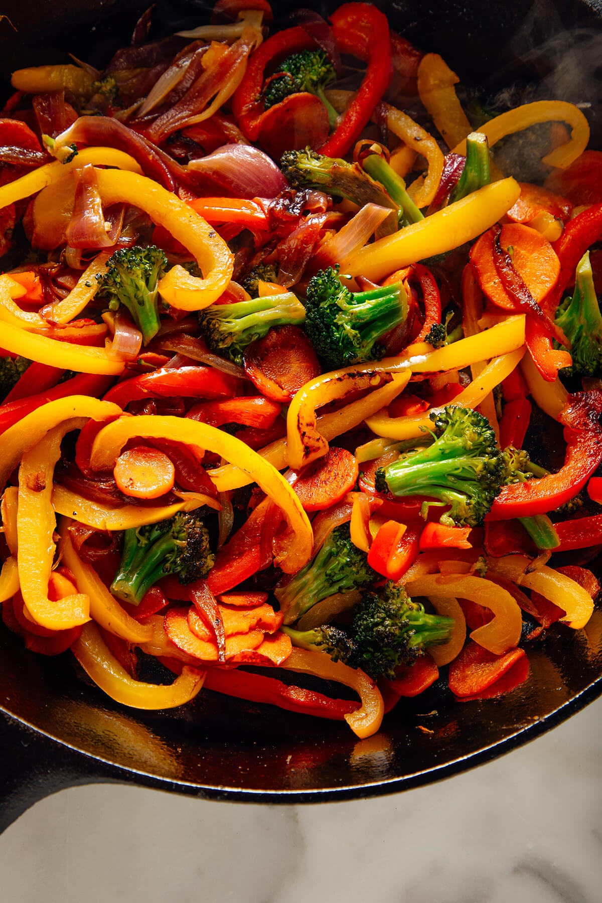 cooked vegetables