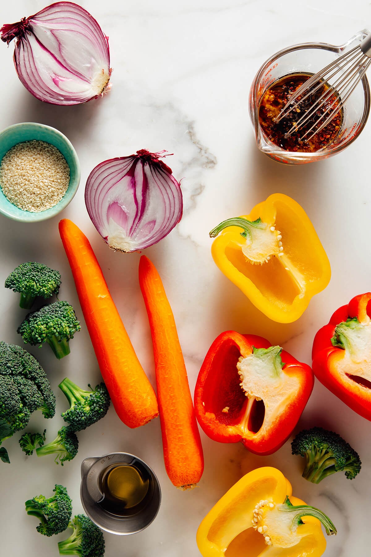 vegetable stir-fry ingredients