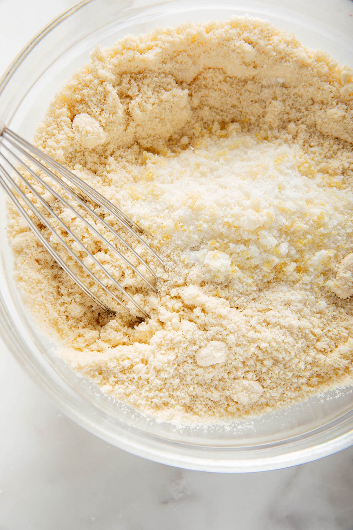 almond flour with lemon zest