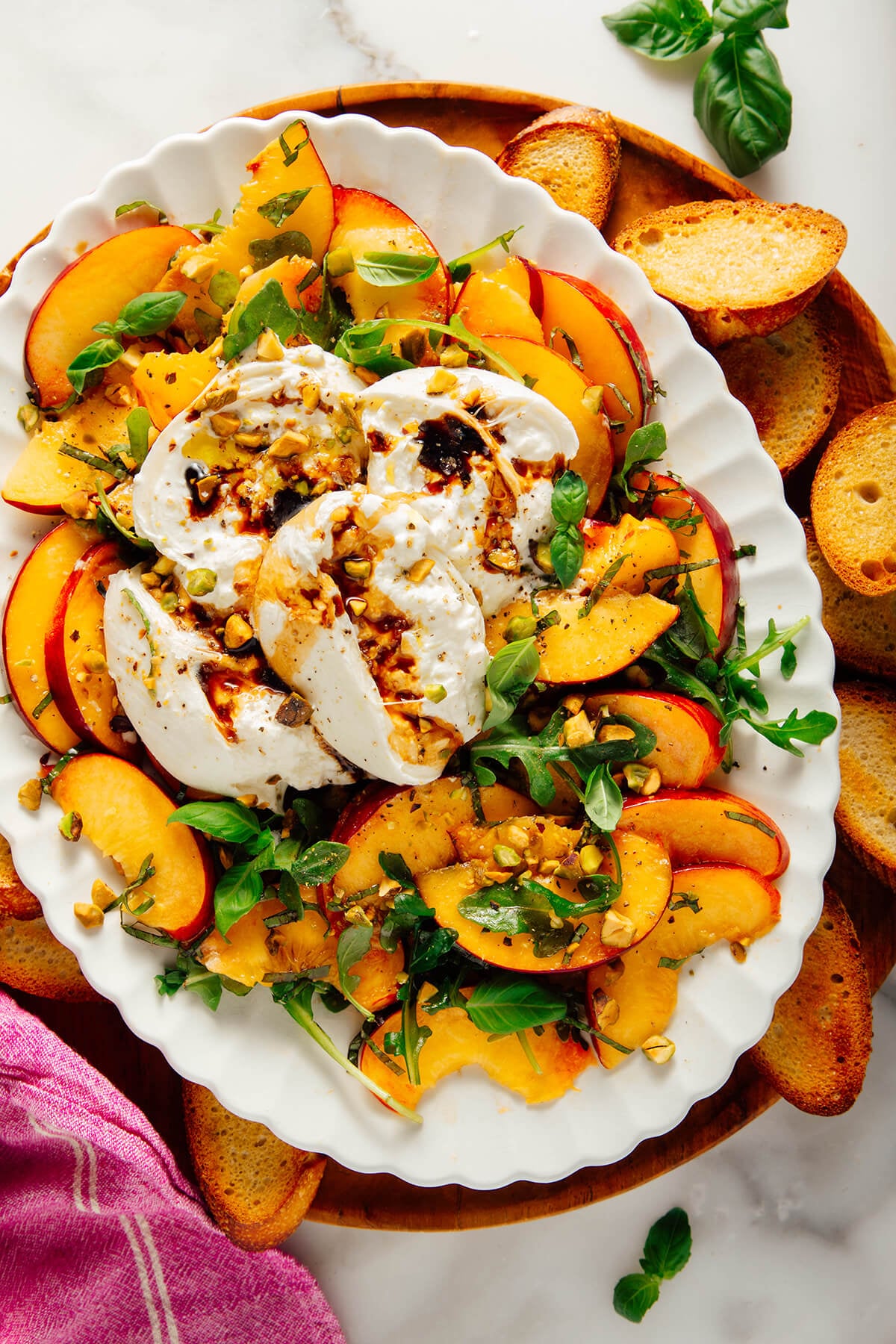 peach burrata salad recipe
