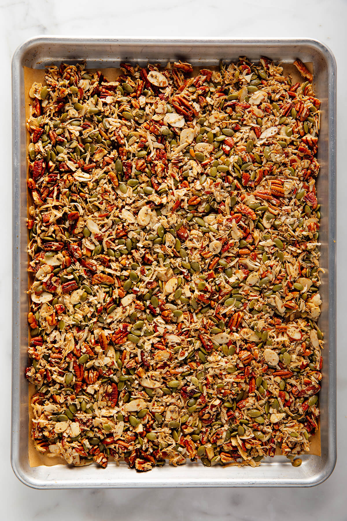 grain-free granola after baking